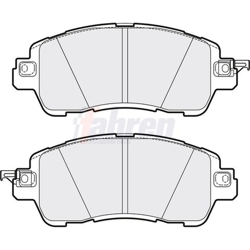 Fahren Front Brake Pad Set fits Mazda 2 2014 on 1.5