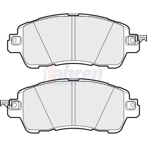 Fahren Front Brake Pad Set fits Mazda 2 2014 on 1.5