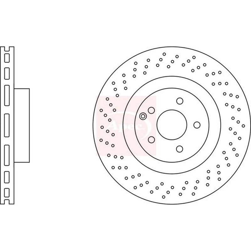 Apec 2 x / Front Brake Discs DSK2683-x2