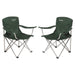 2x Outwell Catamarca Folding Chair Camping Caravan Fishing Green 2022 125kg - Outwell - Van Life Living