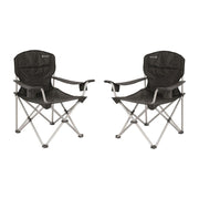 2x Outwell Catamarca XL Folding Chair Black - Outwell - Van Life Living