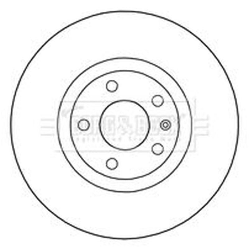 Borg & Beck 2 x Vented Front Brake Discs BBD4243-x2