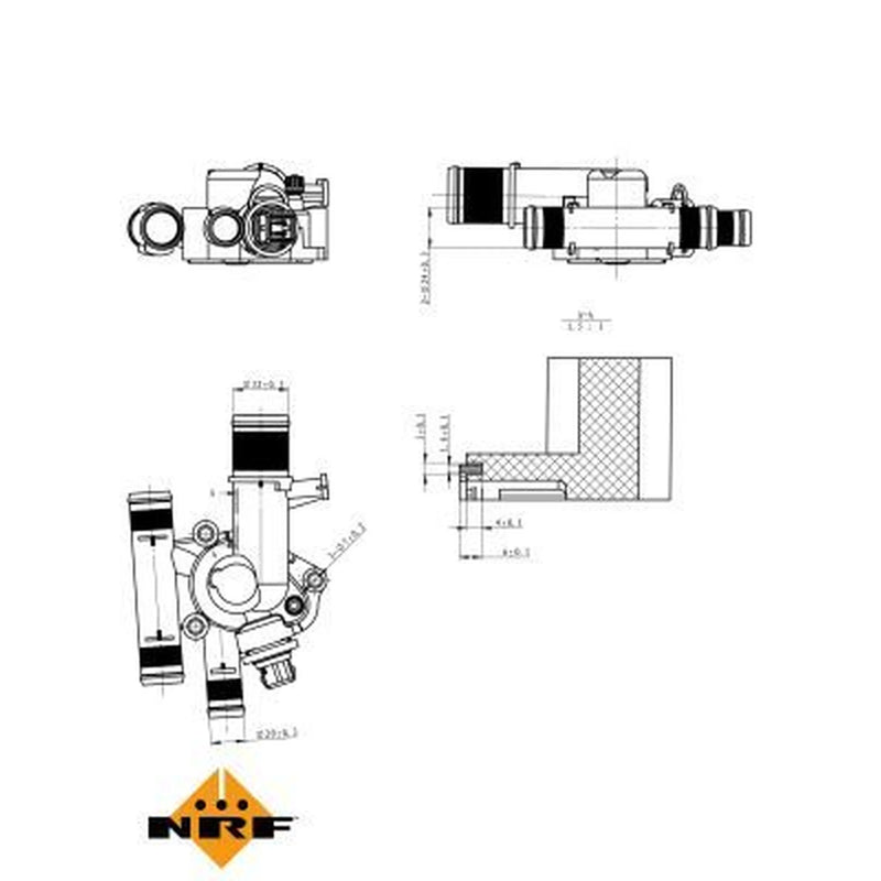 NRF Thermostat,Coolant 725011