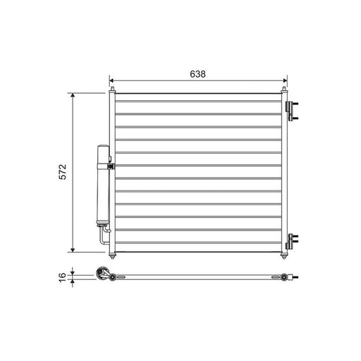 Valeo Air Conditioning Condenser 814053