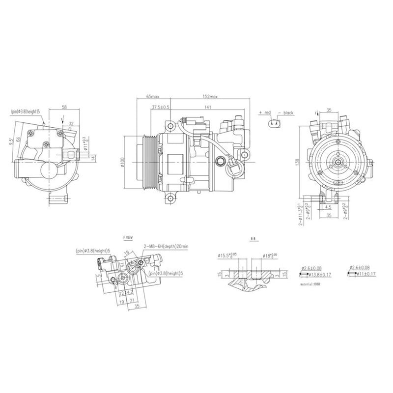 Hella Air Conditioning Compressor 8FK 366 201-111