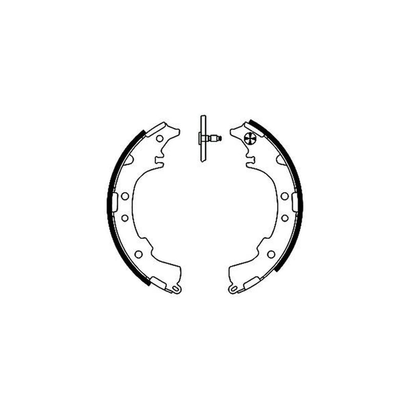 Mintex Brake Shoe Set Axle Kit MFR411