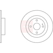 Apec 2 x Solid Rear Brake Discs DSK2095-x2