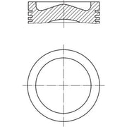 Mahle Piston Cylinder Bore = 106mm 001 PI 00168 022