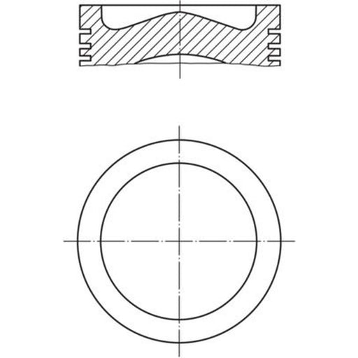 Mahle Piston Cylinder Bore = 106mm 001 PI 00168 000