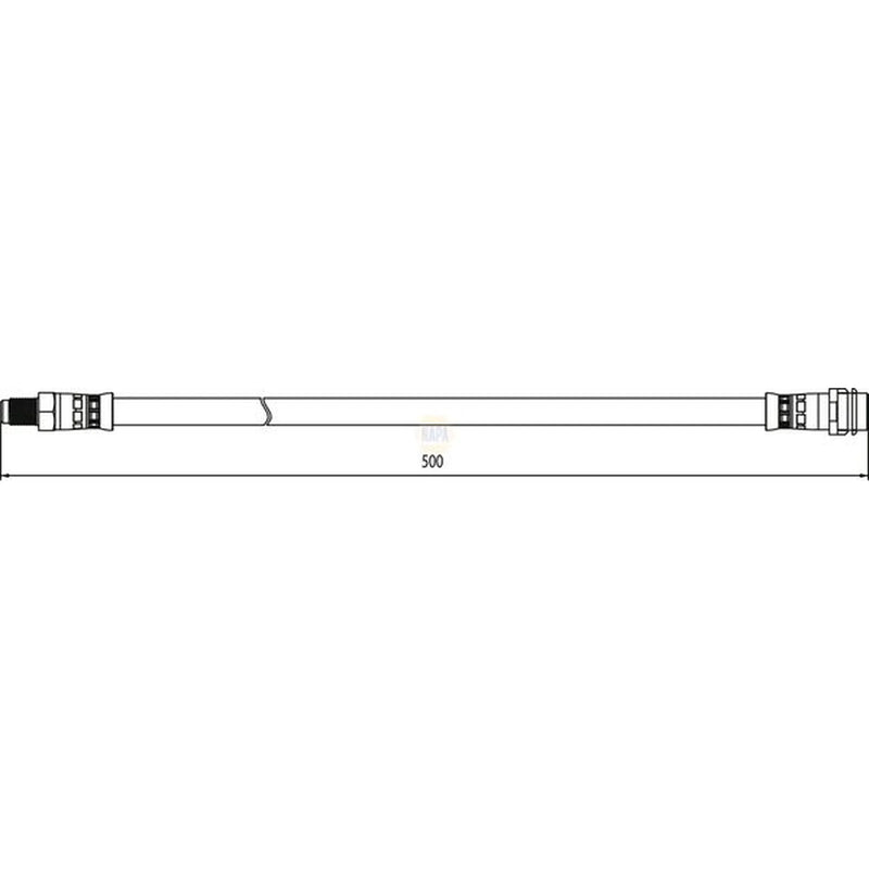 NAPA Brake Hydraulic Hose Line Front NBH1178