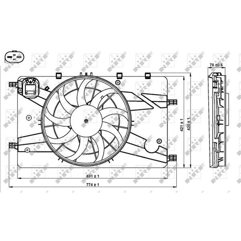 NRF Engine Cooling Fan 47757