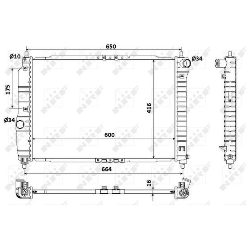 NRF Engine Radiator 53902A