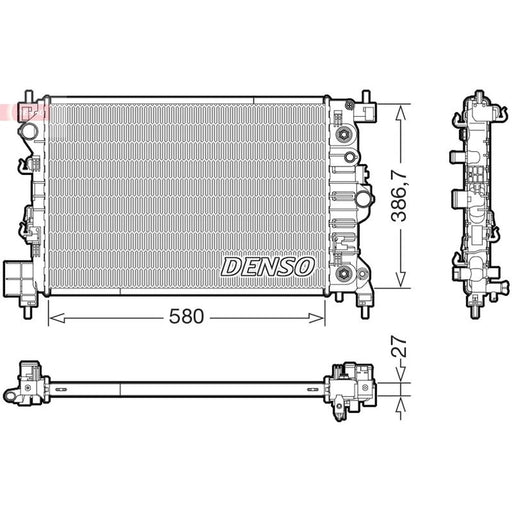 Denso Engine Radiator DRM20131