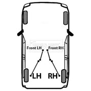 Borg & Beck Handbrake Cable Right Rear BKB6028