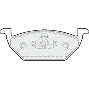 Fahren Front & Rear Pads fits Seat Ibiza St 2010-2015 1.2 1.4