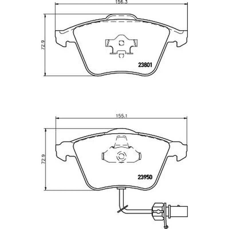 Mintex Front Brake Pad Set MDB2694