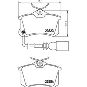Mintex Rear Brake Pad Set MDB2566