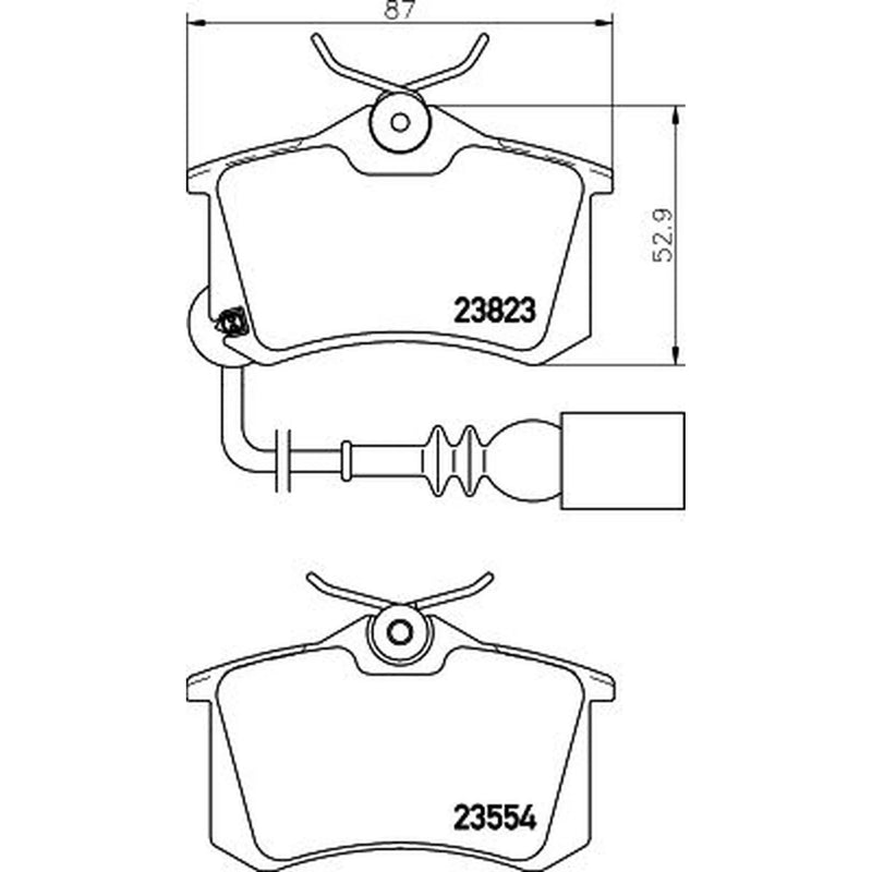 Mintex Rear Brake Pad Set MDB2566