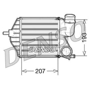 Denso Intercooler (Charge Air Cooler) fits Fiat Idea 2004 on 1.9
