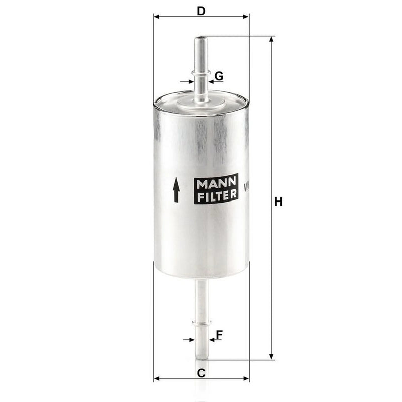 MANN-FILTER Fuel Filter Element WK 614/46
