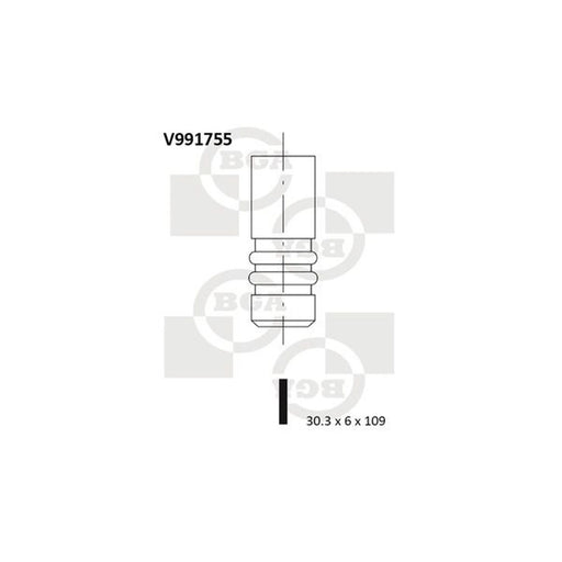 BGA Engine Intake Valve 30mm Head V991755