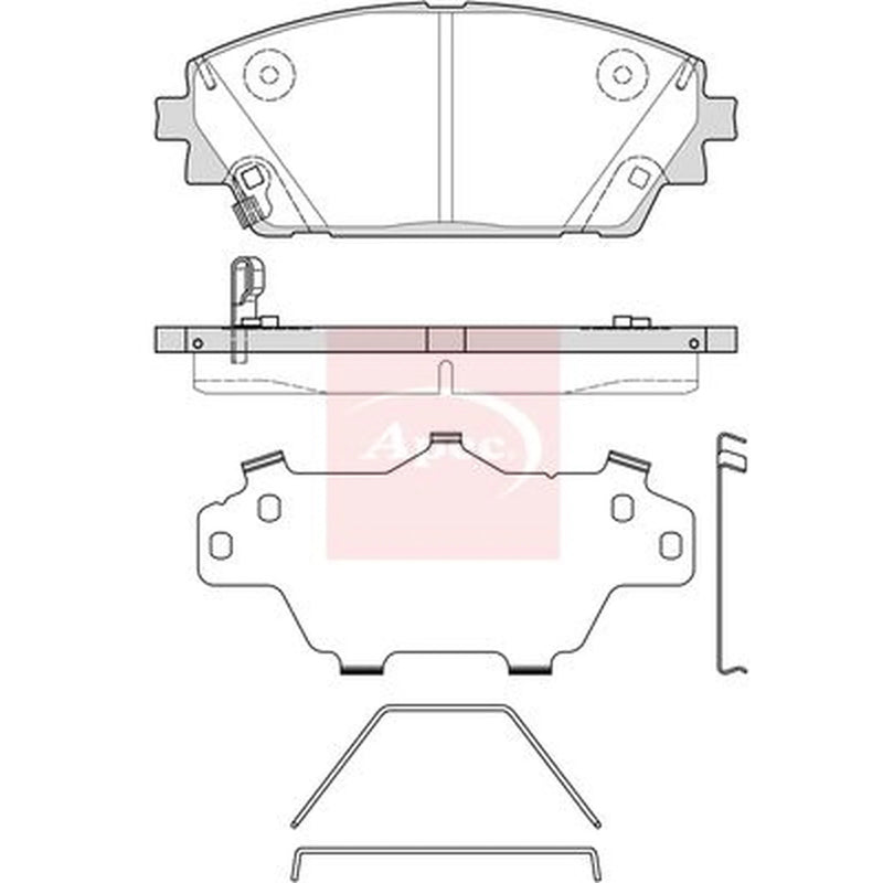 Apec Front Brake Pad Set PAD2356