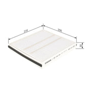 Bosch Cabin Air Filter (Pollen Filter) 1 987 432 250