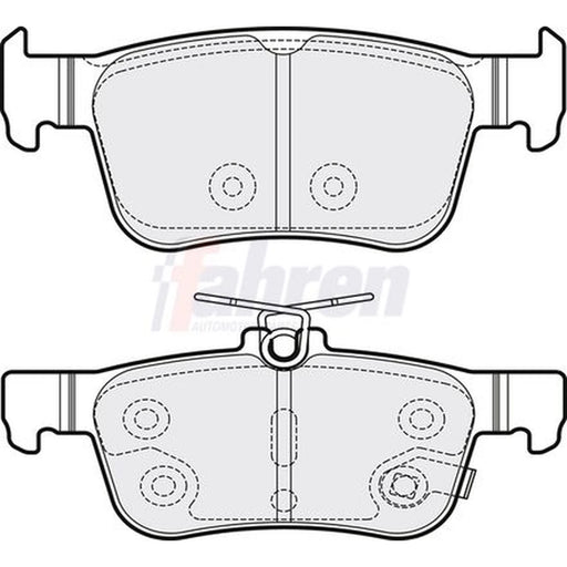 Fahren Rear Brake Pad Set fits Honda Civic X 2016-2022 1.0 1.5 1.6 2.0