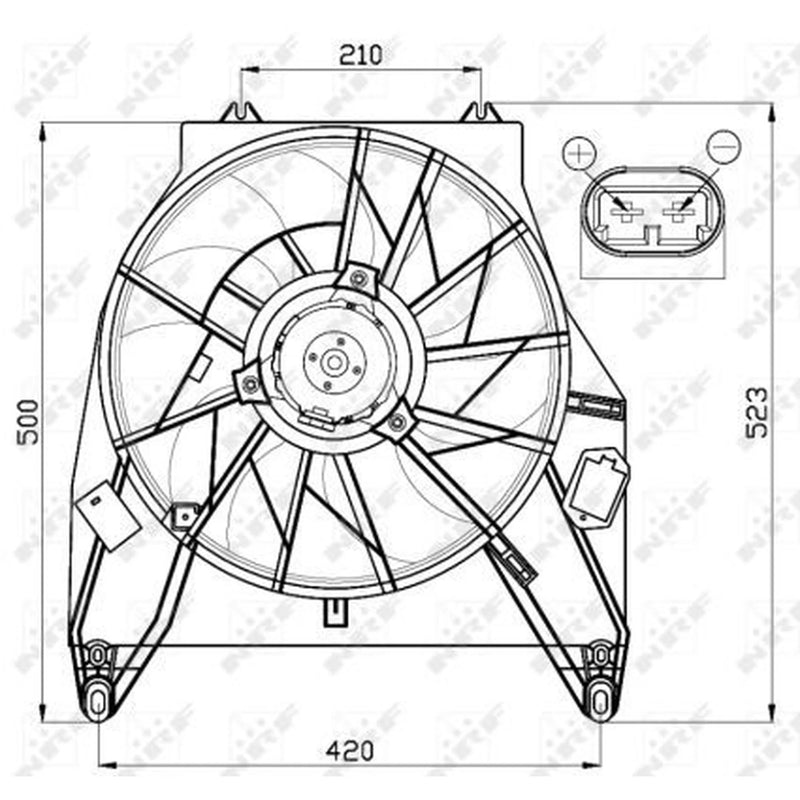 NRF Engine Cooling Fan 47456
