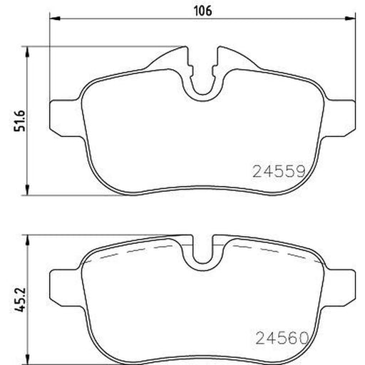 Mintex Rear Brake Pad Set MDB2947