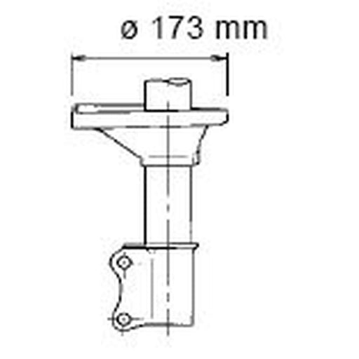 KYB Shock Absorber Damper Strut Rear Right 332094
