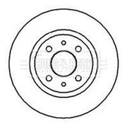 Borg & Beck 2 x Solid Front Brake Discs BBD4002-x2