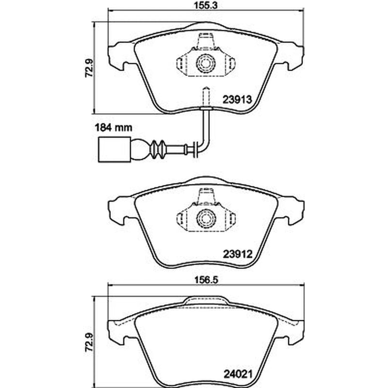 Mintex Front Brake Pad Set MDB3183