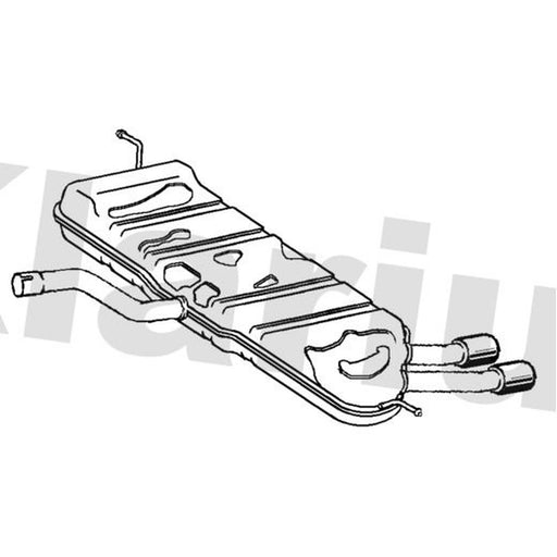 Klarius Box With Tail Pipe Rear SK107G