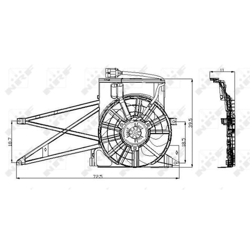NRF Engine Cooling Fan 47013