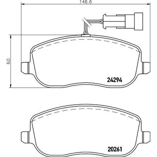 Mintex Front Brake Pad Set MDB2754