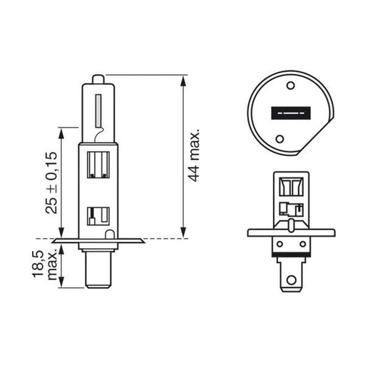 Bosch Car Light Bulb H1 P14.5s 12V 55W 1 987 302 111