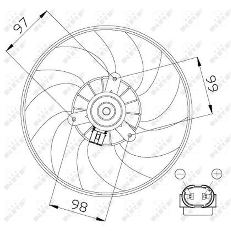 NRF Engine Cooling Fan 47557