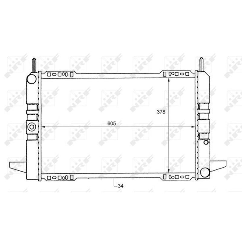NRF Engine Radiator 50111