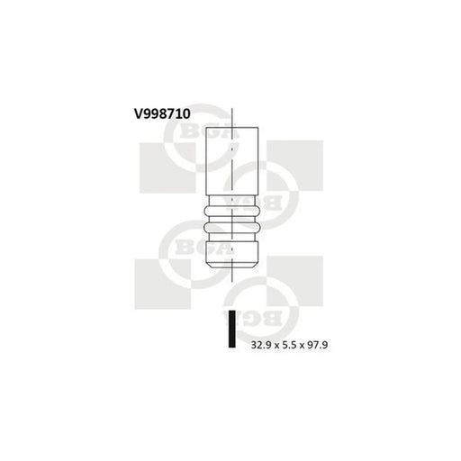 BGA Engine Intake Valve 32mm Head V998710