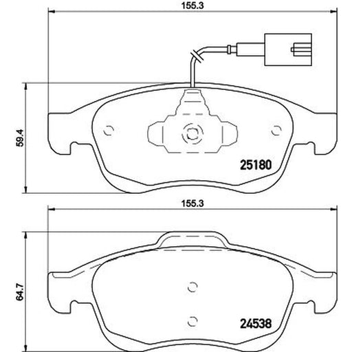 Mintex Front Brake Pad Set MDB3120