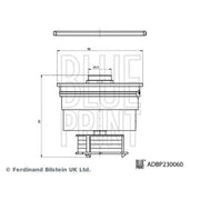 Blue Print Fuel Filter Element ADBP230060