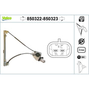 Valeo Electric Window Regulator Lifter Right Front 850323