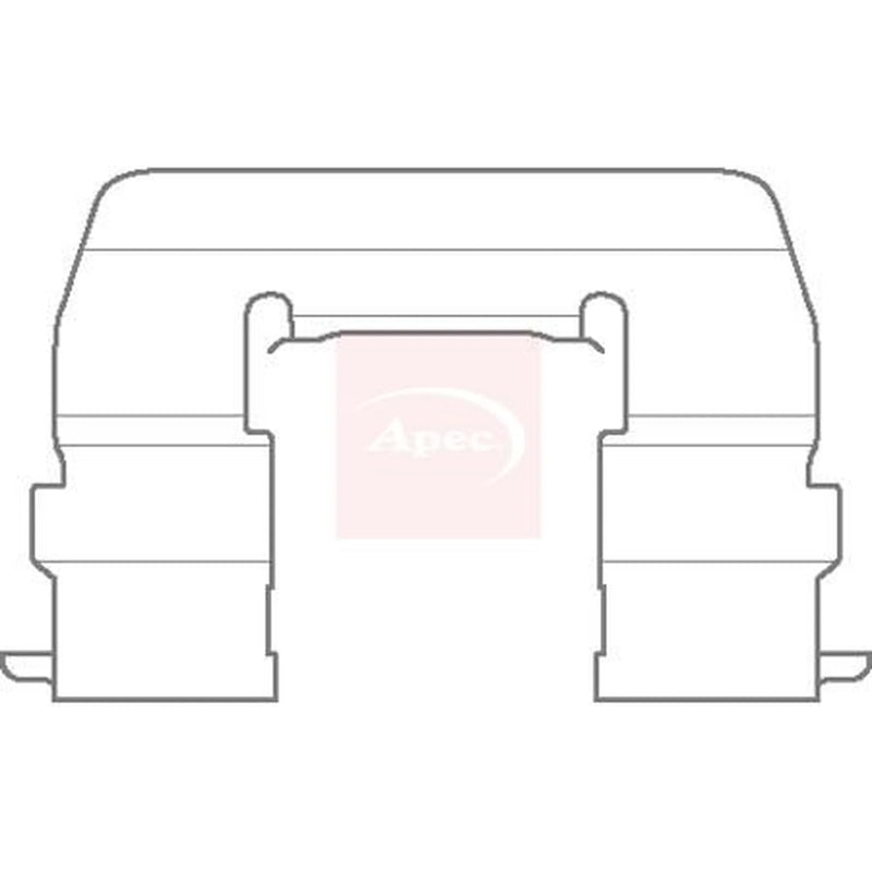 Apec Brake Pad Accessory Fitting Kit Front KIT1133