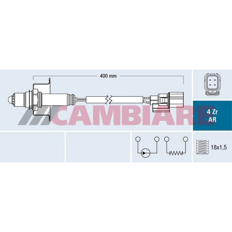 Cambiare O2 Lambda Oxygen Sensor Front VE381799