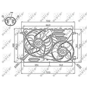 NRF Engine Cooling Fan 47756