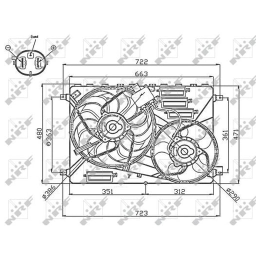 NRF Engine Cooling Fan 47756
