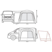 Outdoor Revolution Cayman DT (180-220) 2025 Driveaway Awning - Outdoor Revolution - Van Life Living