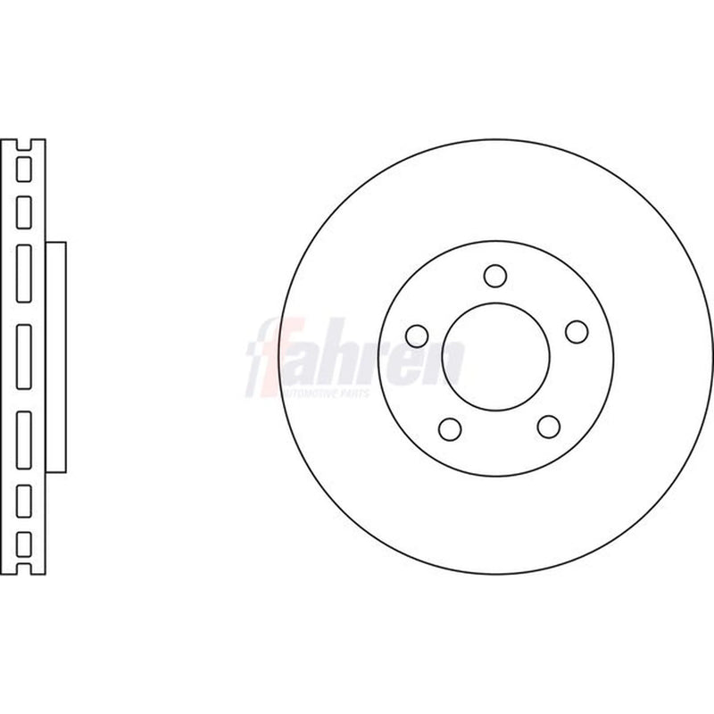 Fahren Front & Rear Brake Discs & Pads fits Nissan Qashqai I 2006-2013