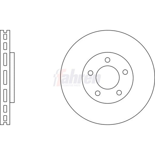 Fahren Front & Rear Brake Discs & Pads fits Nissan Qashqai I 2006-2013